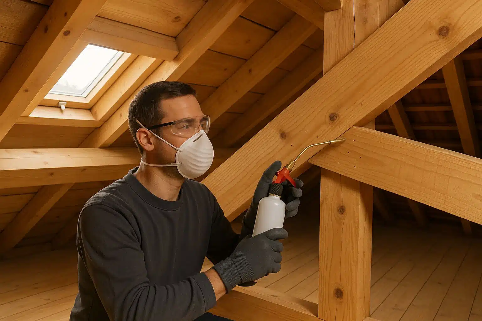 capricorne des maisons insecte xylophage signes et traitement par injection de charpente dans une maison française afpah