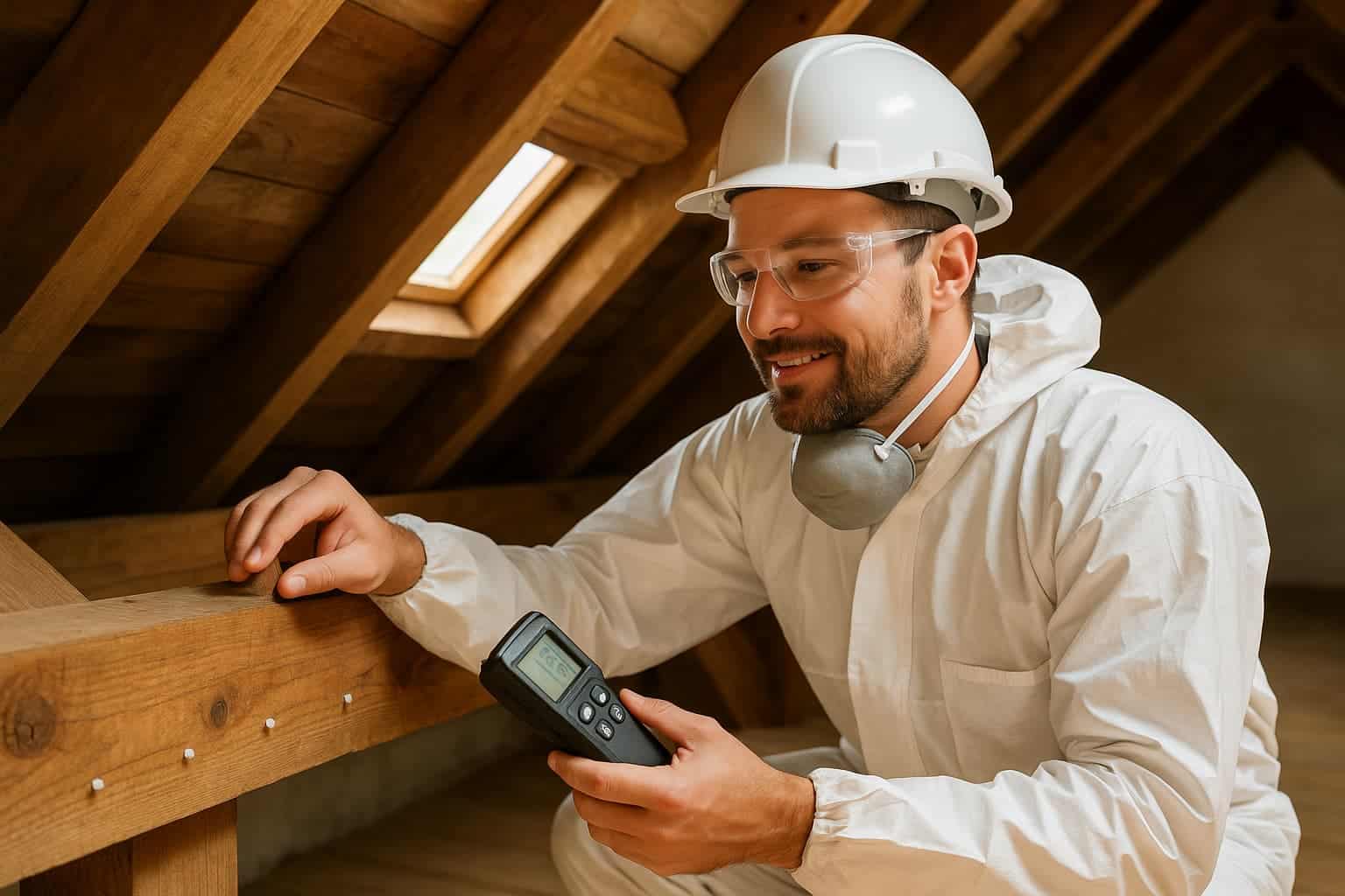 Diagnostic mérule et traitement des bois dans une maison française par AFPAH