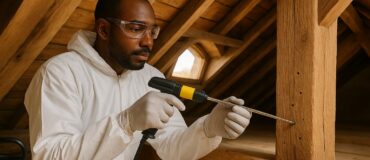 Traitement professionnel de la petite vrillette sur charpente bois par Afpah