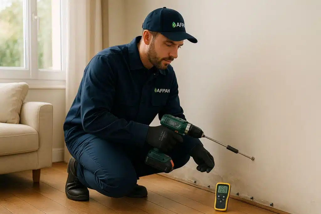 technicien AFPAH traitement humidité bordeaux injection murs