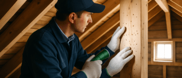 Inspection charpente traitement capricorne, professionnel AFPAH, devis et expertise