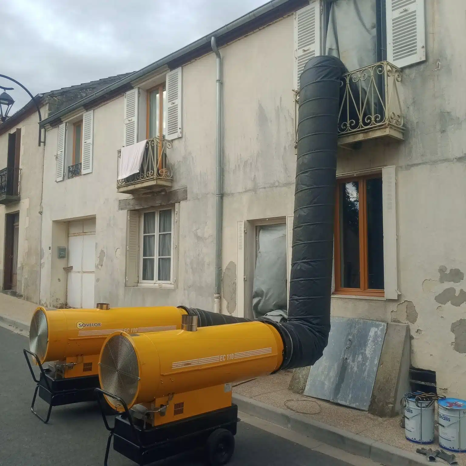 technicien AFPAH traitement mérule bassin arcachon air chaud fongicide