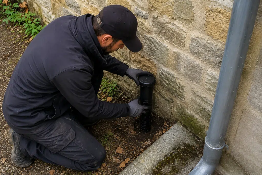 technicien AFPAH pose pièges termites tulle corrèze surveillance