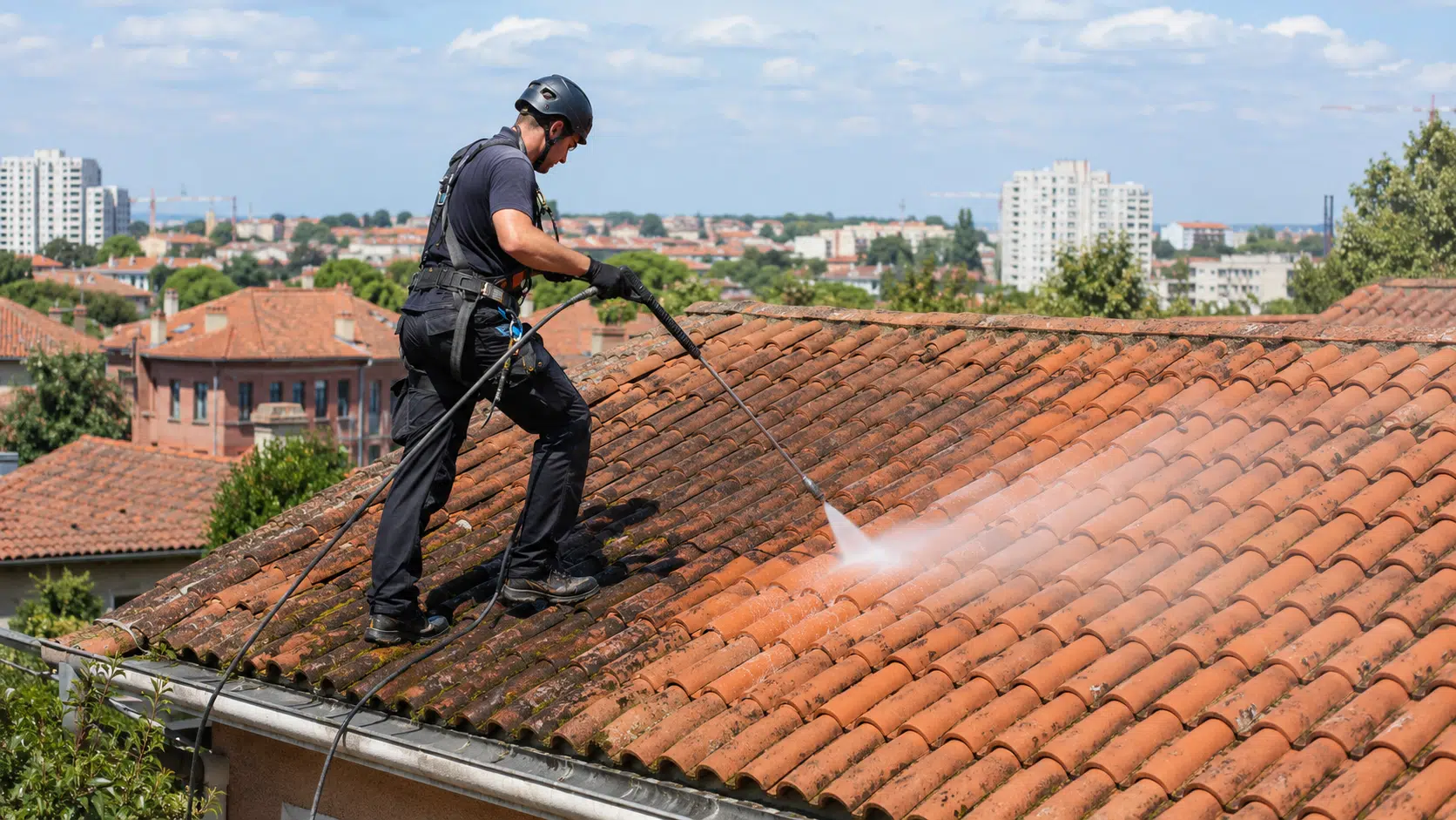 Démoussage lavage hydrofuge traitement de toiture toulouse haute garonne AFPAH